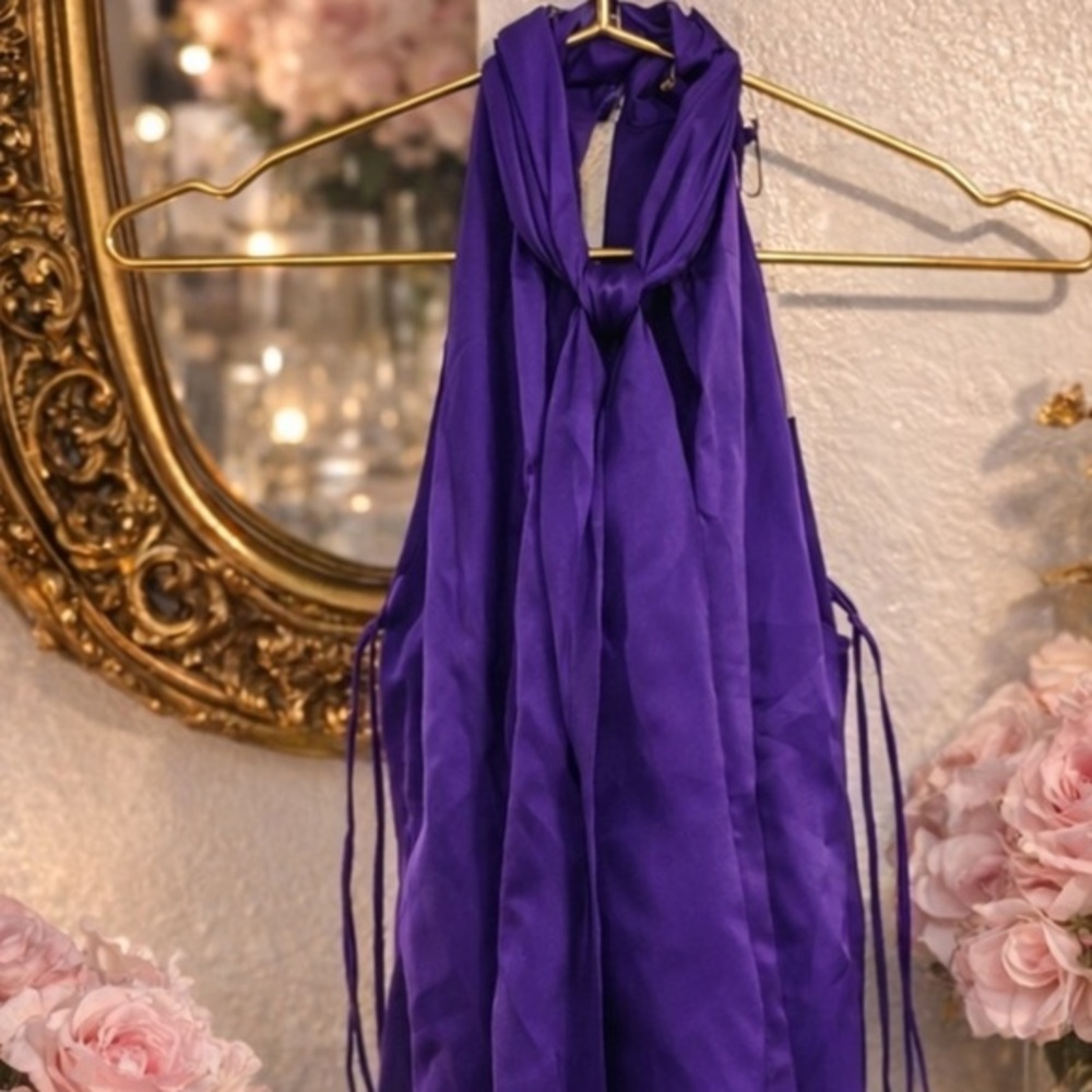New with tags | Alice + Olivia 100% Silk Halter Blouse